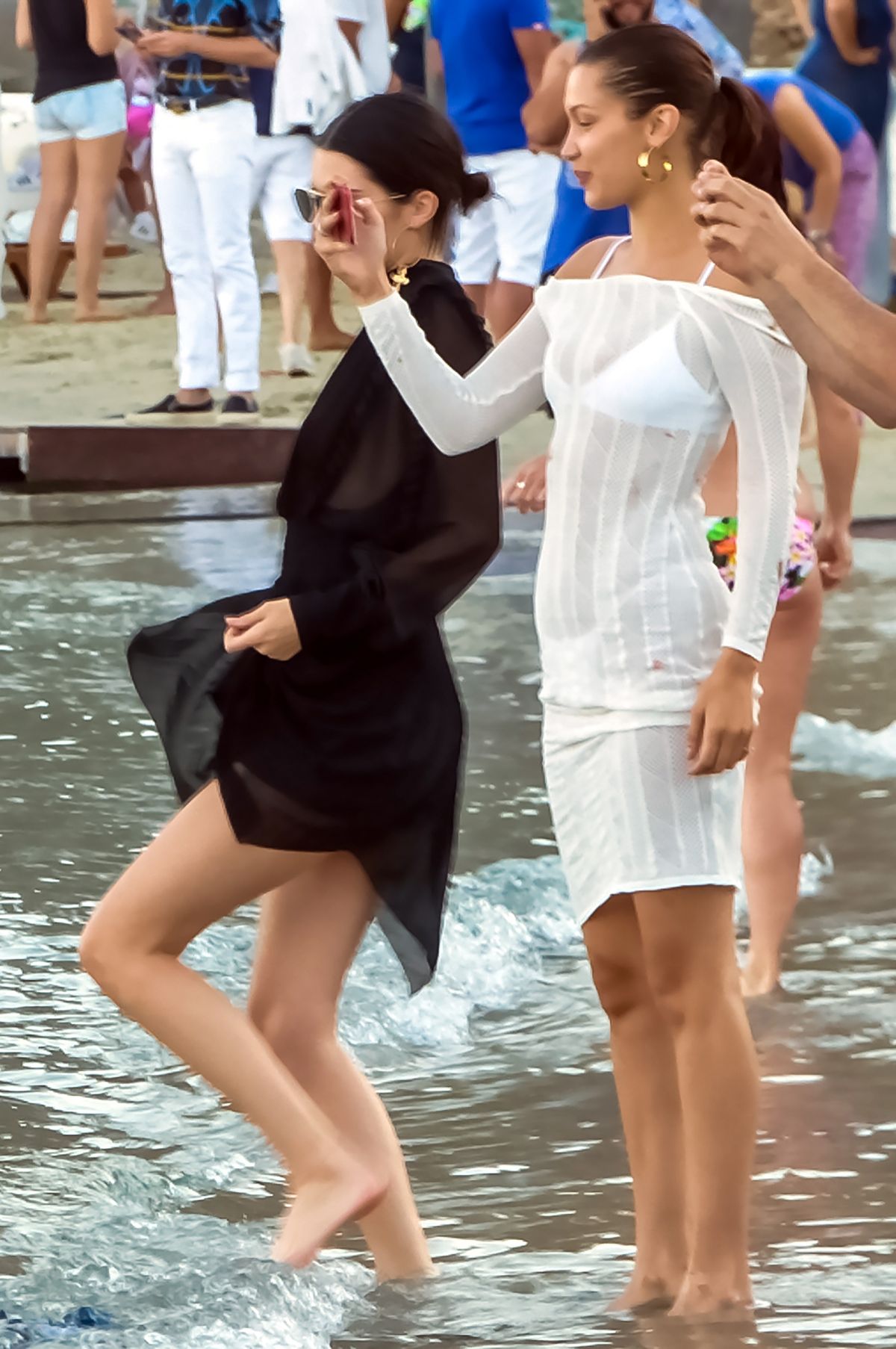 kendall jenner and bella hadid at a party in mykonos 07 09 2017 1