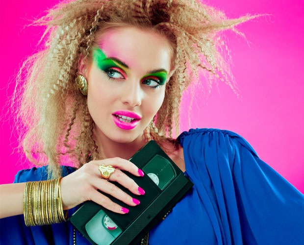 80s girl makeup